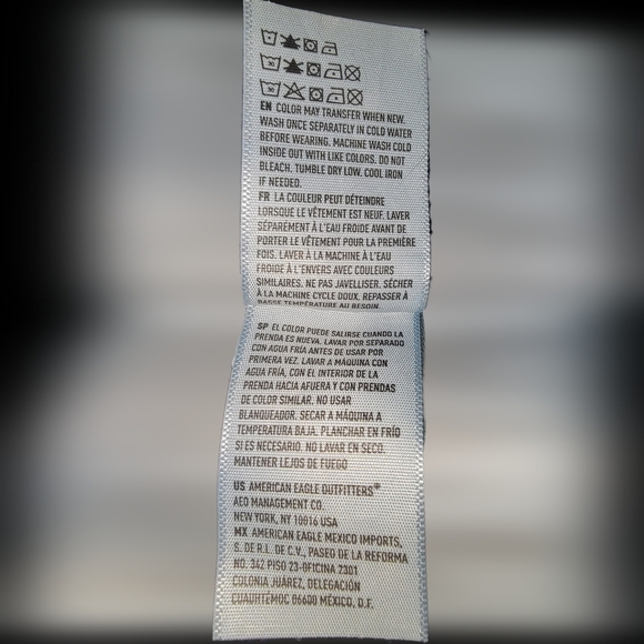 American Eagle Outfitters Blue Straight Jeans Classic Denim - Picture 14 of 14